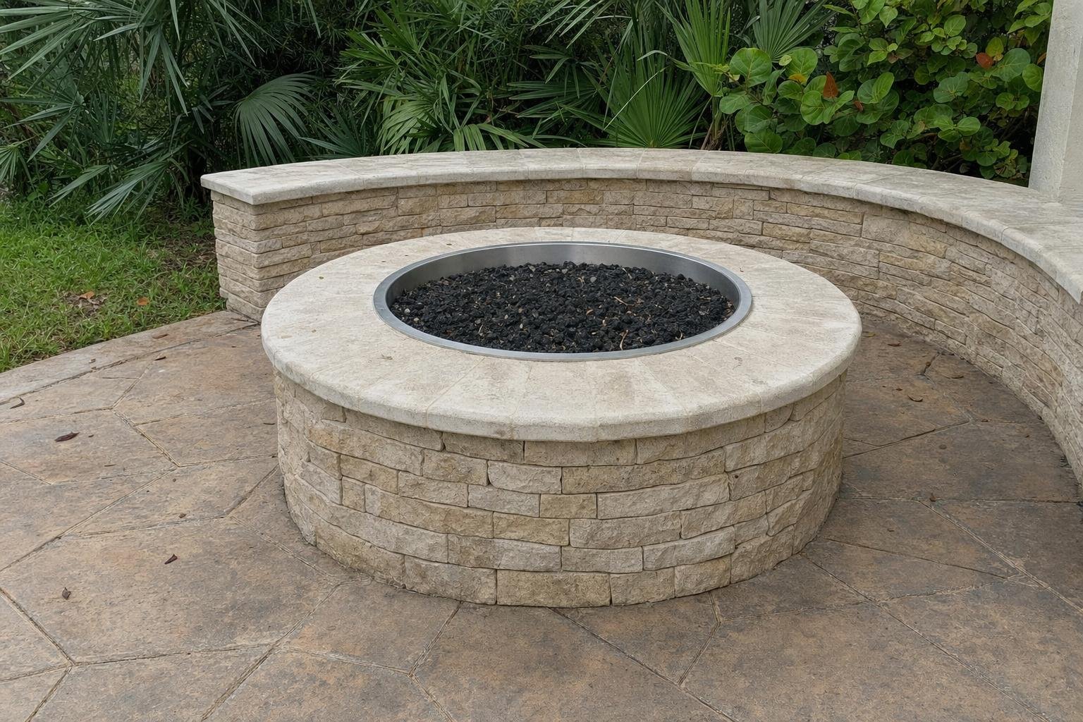 Representative fire pit installation photo