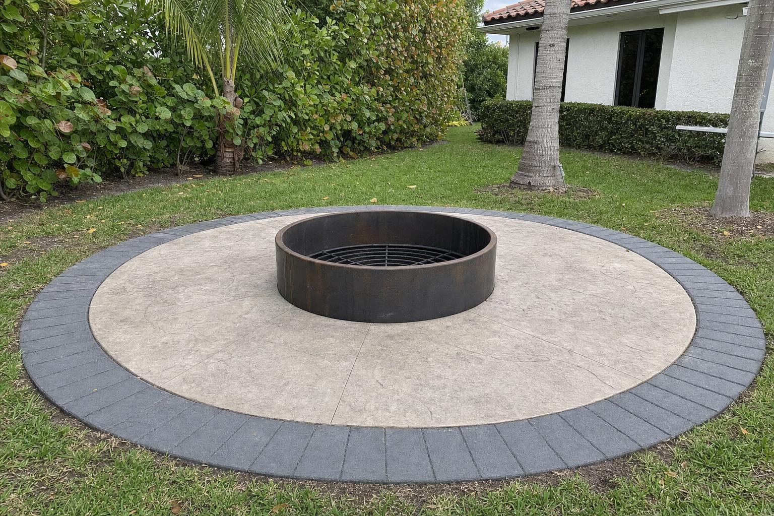 Fire Pit Installation in West Palm Beach